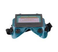 Akozon Solar Powered Auto Darkening Welding Goggles - Adjustable Shade Safety Glasses for Electric, Gas, and Argon Arc Welding Protection (Green)