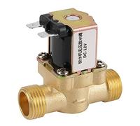 Akozon Solenoid Valve Normally Closed 2 Way Electric Solenoid Valve 12V BSPP G1/2 Brass N/C Pressure Regulating Valve for Drinking Fountains Water Heaters Purification Machines