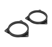 Akozon Speaker Gaskets Car Loud Speaker Rings Mat Black Automobile Modification Replacement 2pcs - Auto Accessories