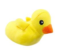 Akozon Squeaky Plush Dog Toy Little Yellow Duck Bite Chew Toy for Puppies, Interactive Pet with Built in Squeaker for Teeth & Anxiety Relief