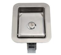 Akozon Stainless Steel Generator Panel Lock with 2 Keys Rustproof Lock for Tool Box, Electric Cabinet, Trailer Door Anti Theft & Fire Resistant