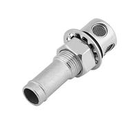 Akozon Stainless Steel Marine Boat Straight Fuel Gas Tank Vent With Mounting Gasket Hardware Fitting