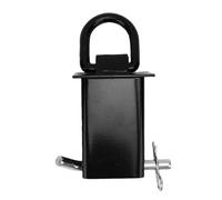 Akozon Stake Pocket D Rings 20000 Lbs 4 Hole Adjustable Tie Down for ATV Motorcycle Cargo, with Anti Loss Bolts and Rust Proof Black Coating, 4 Pack