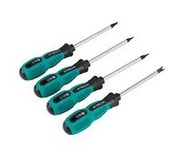Akozon Steel Screwdriver u Type + 4pcs Fork Magnetic Screw Driver CRV Multifunctional Hand Tool Set