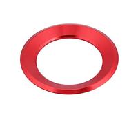 Akozon Steering Wheel Ring, Aluminum Alloy Steering Wheel Cover Steering Wheel Trim For A7 A5 2012-2016 (Red)