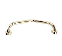 Akozon Stylish 17-Inch Gold Shower Grab Bar - Less Steel Safety Handrail for Bathroom Support, Prevent Slip for and Pregnant Women