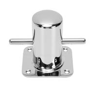Akozon SUS316 Stainless Steel Single Horn Mooring Bollard Heavy Duty Mooring Post Cleat Solid Cast Boat Dock Fitting for Vessel Docking and Rope Fixing Durable Marine Grade Hardware