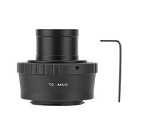 Akozon T2-M4/3 Aluminum Alloy Adapter Ring with 1.25 Inch Inner Thread Bracket for M4/3 Cameras Microscope Telescope Mount