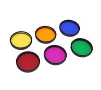 Akozon Telescope Eyepiece Filter Set Planetary Observation - 2 Inch Telescope Eyepiece Moon Filter Set with - 6 Colors M48x0.75mm