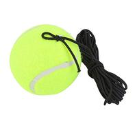 Akozon Tennis Ball with String, Replacement string and ball Tennis Ball 2.4in with 4M Elastic Rubber String Tennis Beginner Training Rubber Ball For Single Practice Beginner Tennis Trainer