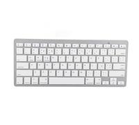 Akozon Thin Portable Mini Wireless Keyboard, 78-Keys Computer Keyboard for, IOS, OS X - White (Portuguese)