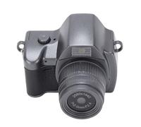 Akozon Tiny Keychain Digital Camera 2K Classic Design Photo Video Necklace Travel (Black)