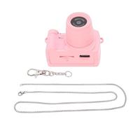 Akozon Tiny Keychain Digital Camera 2K Classic Design Photo Video Necklace Travel (Pink)
