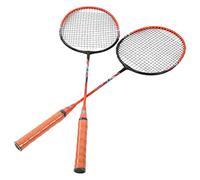 Akozon Title: 2 Player Badminton Racket Set - Ferroalloy Integrated Rackets for Beginners | Lightweight, Shockproof, Stable, and Comfortable for Training