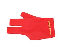 Akozon Title: Billiard Pool Gloves 3 Fingers Cue Gloves for Snooker & Pool - Breathable, Stretchable, and Comfortable Sport for Left and Right Hand Players (Red)