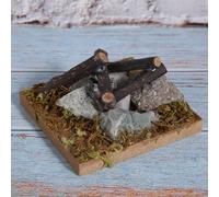 Akozon Title: Dollhouse Miniature Garden Scene Bonfire Model - Battery-Powered Simulation Bonfire for 1/12 Scale Dollhouse Accessories (bonfire)