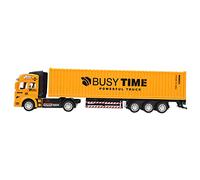 Akozon Title: Highly Detailed Container Truck Model, Realistic Car Toys for Kids, 48 Alloy Vehicle with Removable Body (Container Truck)