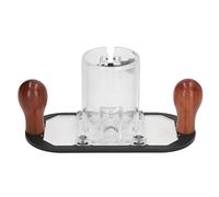 Akozon Transparent Plastic Router Base for Woodworking Trimmer - Adjustable, Stable, and Compatible with 65mm Trimming Machines