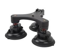 Akozon Triple Suction Cup Camera Mount Car - 360° Camera Holder with Aluminum Base Smartphones, DSLRs, and More