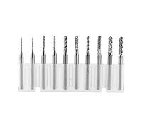 Akozon Tungsten Carbide End Mill Engraving Bits Milling Cutter Cutting Edge 1.0-3.0mm set of 10pcs