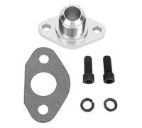 Akozon Turbo Oil Drain Return Flange, T6061 Billet Aluminum AN12 M8 | Turbocharger Automotive Fitting, Silver T6061, M8 X 1.25 Mounting, T3 T4 T3/4 T04 GT40 GT50 GT55 Compatibility