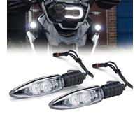Akozon Turn Lights Pair of Motorcycle Turn LED Lights Kit Direction Indicator Lamp for C 600 SPORT F 650 GS SPORT K 1200 R S 1000 XR (front)