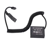 Akozon Type-C Port NP-W126 NP-W126 Power Supply Adapter Switching Dummy Battery Kit Fully Decoded Dummy Battery for Fuji XT1/XT2/XT3 Camera Series