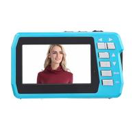 Akozon Underwater Camera 4K 56MP 16X Zoom Dual Screens Waterproof Digital Camera 1500mAh 10FT Waterproof Digital Camera Swimming Rafting Surfing