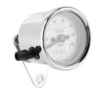 Akozon Universal 12V Motorcycle Speedometer Odometer with Night Viewing Yellow Backlight, Vintage Style Design, Easy Installation, and Accurate Speed Measurement