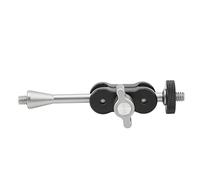 Akozon Universal Aluminum Alloy Camera Extension Mount Bar - 360° Rotation Extendable Bracket for Live Streaming, Fill Light, and Microphones (TM-3)