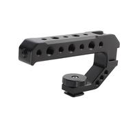 Akozon Universal Camera Cold Shoe Handle Aluminum Alloy 3 Cold Shoe Mounts DSLR Monitor Microphone Extender