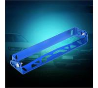 Akozon Universal Car Styling Aluminum License Plate Frame Adjustable Racing Holder 5 Colors (Blue)
