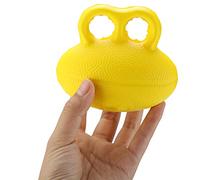 Akozon Universal Hand Grip Trainer OE-123 Finger Recovery Stress Relief Exercising for Stroke Rehabilitation & Physical 3.5 Inch Yellow