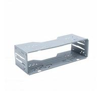 Akozon Universal Single Din Radio Mount Bracket 7x2.67x1.96in Metal Car Stereo Fitting Cage with Durable Installation Kit for Headunit DVD Players