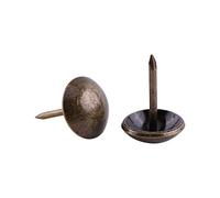 Upholstery Nails Akozon Decorative Tack Bronze Metal Tags Vintage Upholstery Nails for Furniture Sofa Shoe Door Stud Set of 100pc Pins Pattern Head Nails(Smooth Surface Diameter 6 x 14 mm)