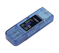 Akozon USB Multimeter, USB Load, RuiDeng AT34 USB 3.0 Color LCD Display Voltmeter Ammeter Current Meter Multimeter Charger USB Tester, Digital Meter Tester Cable Resistance USB Load Tester