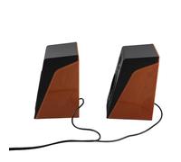 Akozon USB Powered Wired HiFi Stereo Sound PC Speakers Adjustable Volume with 3.5mm Cable, PC Speakers HiFi Deep Bass Adjustable Volume Plug and Play Desktop for TVs Computers