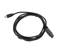Akozon USB Programming Cable, 2.5m PVC Jacket, 8-Pin Female-to-Male, Black, Waterproof, for LOGO Series
