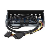 Akozon USB3.0 19PIN 8 Ports Hub Optical Drive Extension Front Panel Adapter for PC Computer - Upgrade Your PC with Additional USB Ports