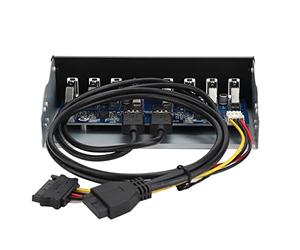 Akozon USB3.0 19PIN 8 Ports Hub Optical Drive Extension Front Panel Adapter for PC Computer - Upgrade Your PC with Additional USB Ports