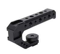 Akozon Uurig R005 Universal Hand Grip For Camera Aluminum Alloy Handle With Cold Shoe Mounts 1 4 3 8 Threaded Holes