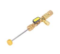 Akozon Valve Core Remover, 1/4" Vacuum-Rated Port Valve Core Removal Tool with Frequency Conversion Interface for R22 R12 R134 R407 A/C Line Repair
