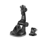 Akozon Versatile Car Suction Cup Mount + Tripod Adapter for Action Cameras, Compatible with 7/6/5/4 and YI
