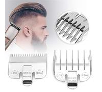 Akozon Vintage Oil Head Hair Clipper Limit Comb - Guide Comb for Precise Haircutting, Professional Styling Tool, Multiple Length Options - Gold and Silver Colors Available (Silver caliper 1.5MM+4.5MM)
