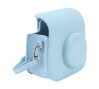 Akozon Vintage PU Leather Camera Bag with Removable Strap Scratch Resistant Ive Case for Mini7+ Digital Camera Blue