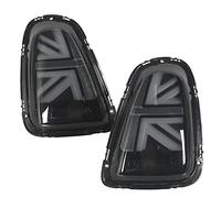 Akozon VLAND for JCW Union Jack Full LED Tail Lights Tail light assembly Smoked Lens Fits for R56 R57 Pre-LCI 2007 to 2010