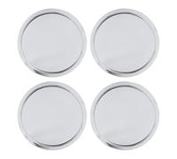 Akozon Wheel Center Caps 75mm Excellent Sealing Rain Proof 4PCS Outer Diameter Scratch Hub Cap Vehicles (Electroplated)