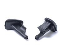 Akozon Windshield Spray Nozzles Car Snap On Windscreen Washer Spray Jet Nozzle Direct Fit Made of Materials Black Mold Plastic