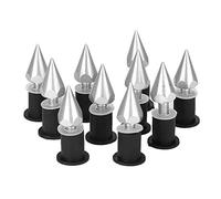 Akozon Windshield Wind Screen Spike Bolts, 10pcs Motorcycle Windscreen Bolts Kit M5 Screws Nuts Motorcycle Modification Accessories (Silver)