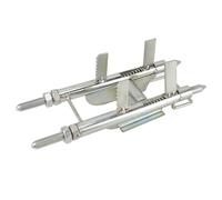 Akozon Wire Threading Aid - Ble Anti-Slip Metal Tool for Efficient Cable Threading in Distribution Boxes - Adjustable Length for Electricians